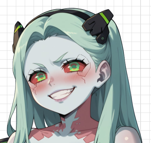 Rebecca Futa Sitting Sticker | Cyberpunk Edgerunners Vinyl Sticker Futa stickers,Rebecca Sitting sticker,Cyberpunk sticker,futa sticker