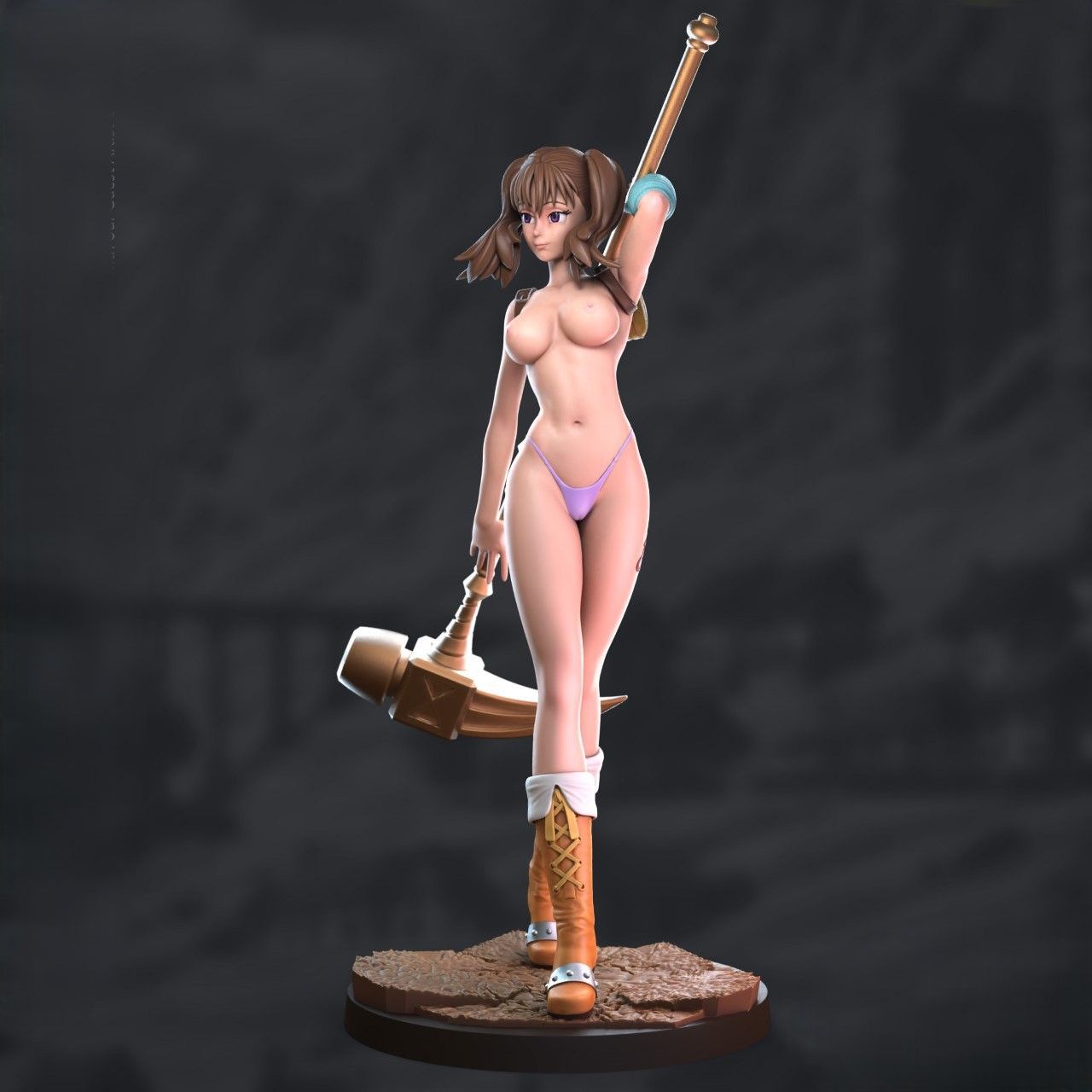 Diane Statue | Seven Deadly Sins Fan Art by Azerama SFW,NSFW 3d printed,3d printed statue,nsfw statue,Diane statue,Seven Deadly Sins statue