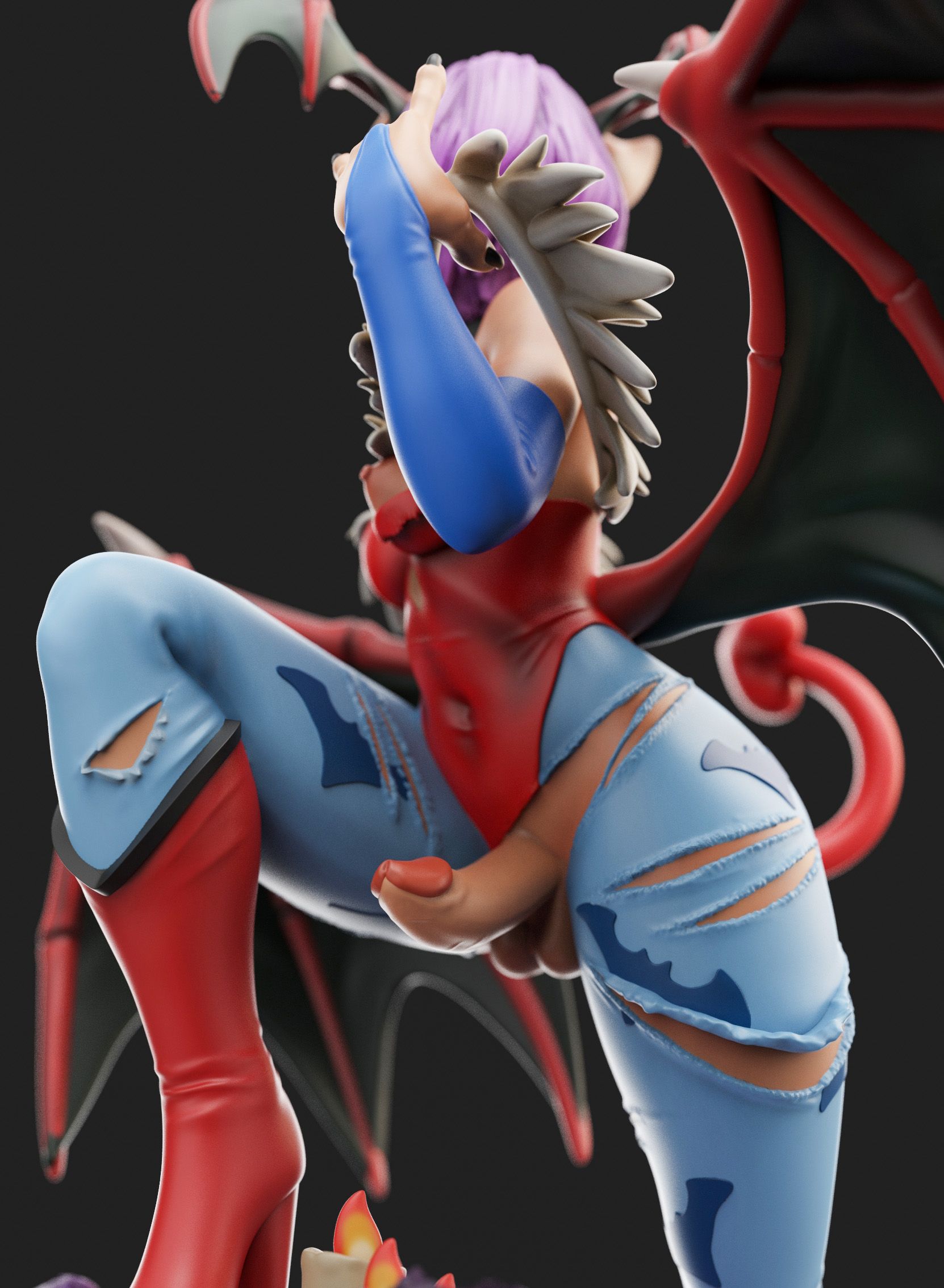 Estatua Lilith Furry | Dark Stalkers Fan Art por Anyonensfw SFW,NSFW,Futa 3d printed statue,3d printed,nsfw statue,3d printed figure,Lilith Statue,furry statue,Dark Stalkers Statue,futa statue,futa figurines,futanari statue,futanari figurines