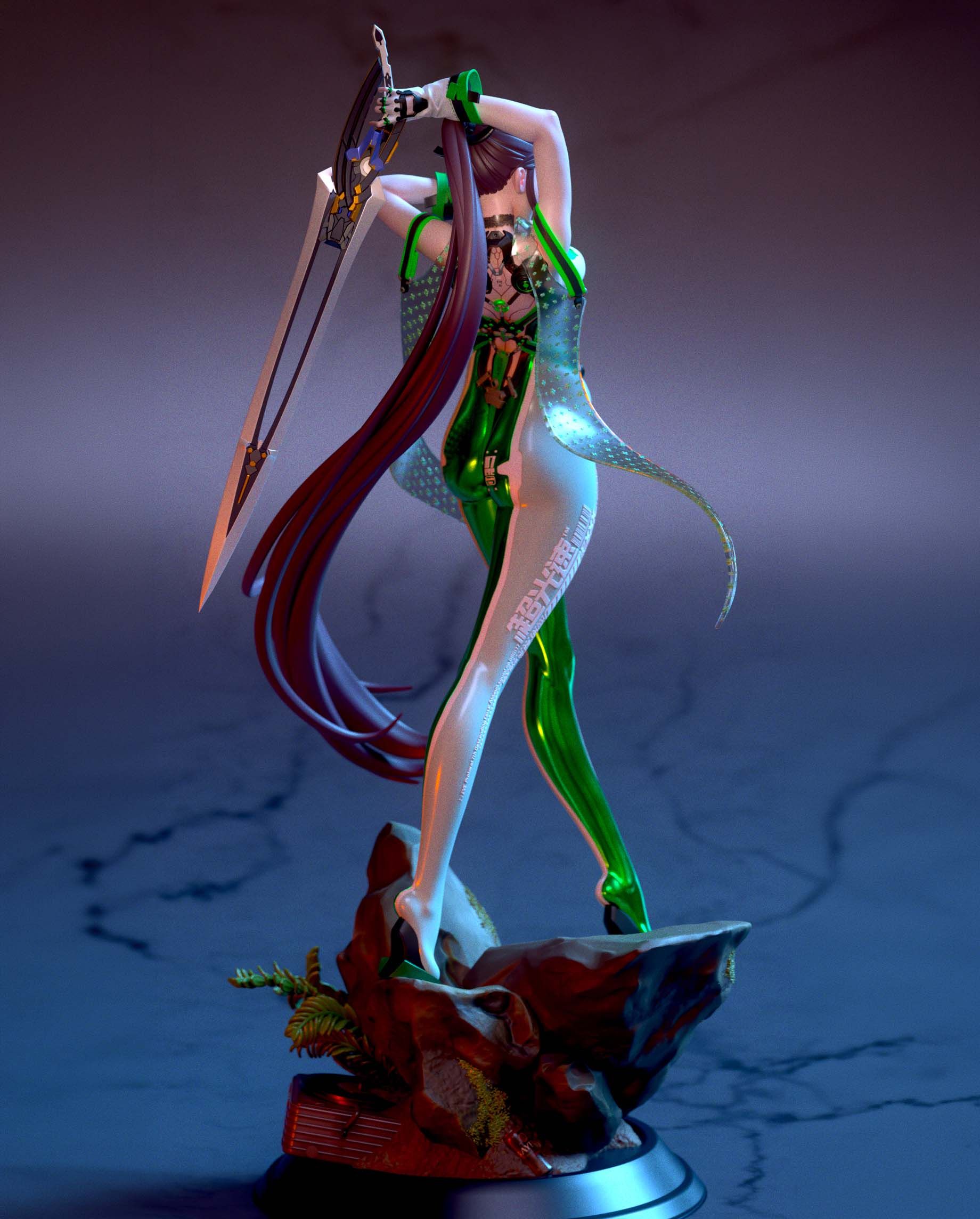 Eve Statue | Stellar Blade Fan Art by Kuru Figure SFW 3d printed statue,Eve statue,Stellar Blade statue,3d printed figure,3d printed