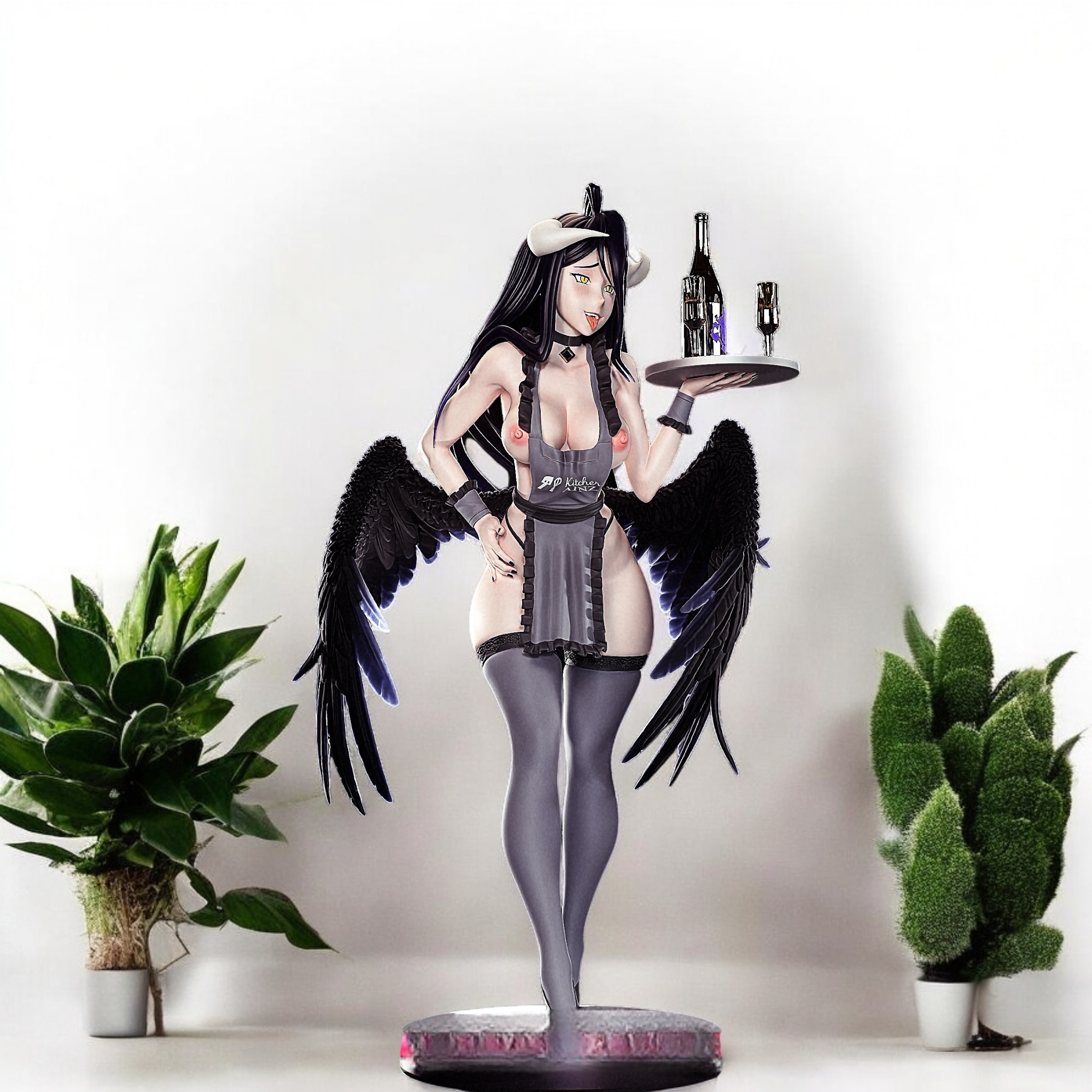 Albedo Statue | Overlord Fan Art by PEACHFIGURE image