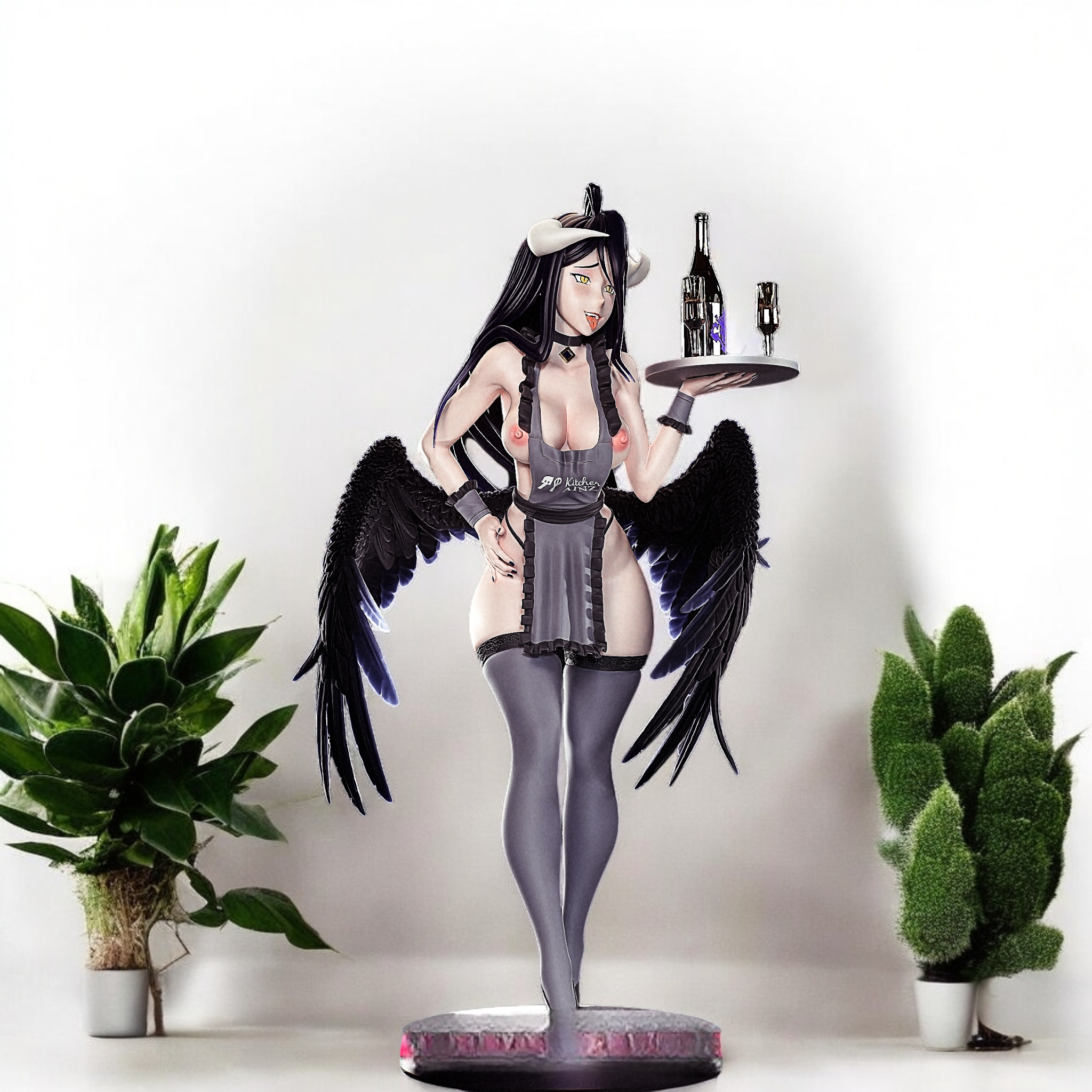 Albedo Statue | Overlord Fan Art by PEACHFIGURE SFW,NSFW 3d printed statue,3d printed,nsfw statue,3d printed figure,Albedo Statue,Overlord