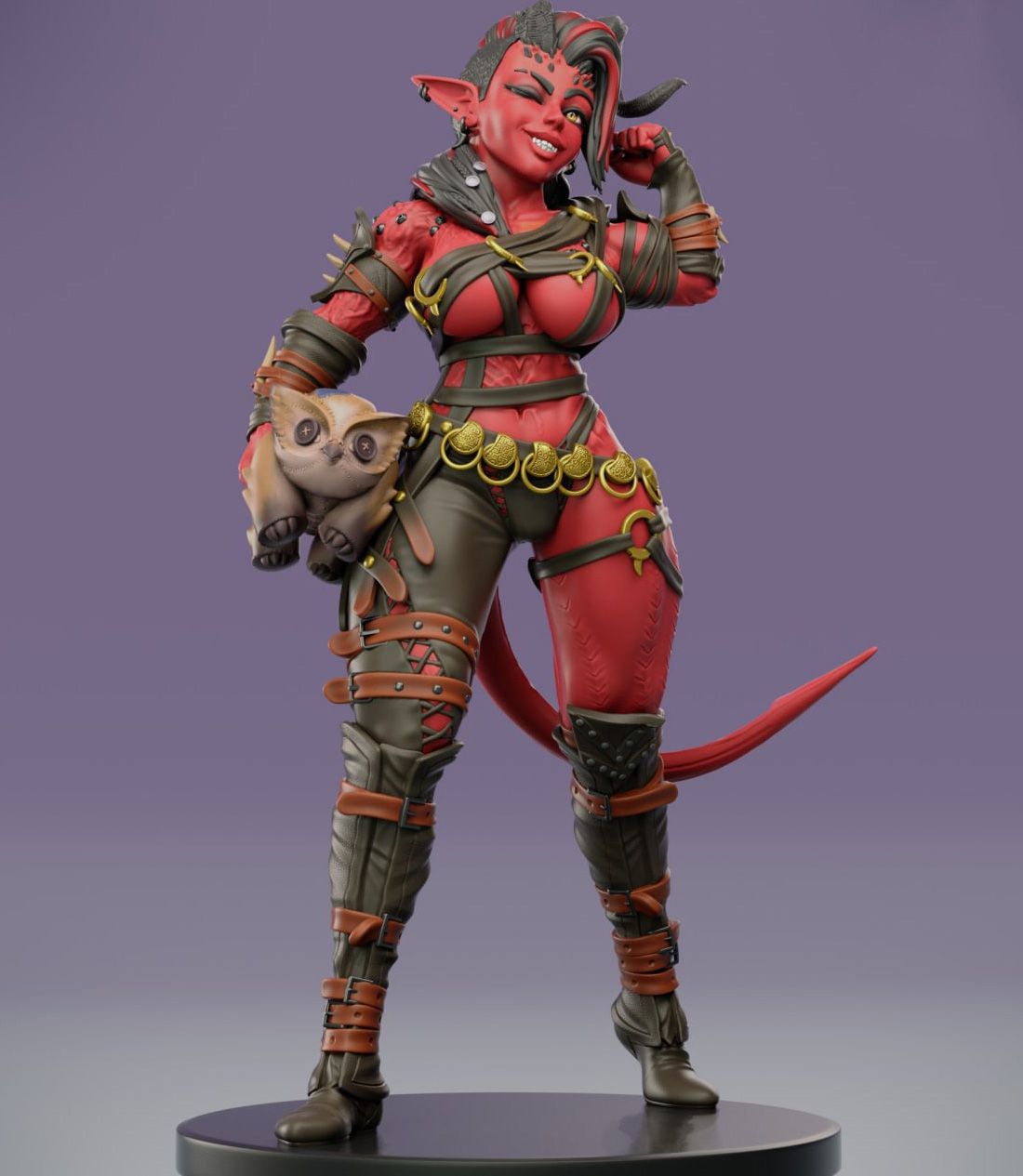 Karlach Statue | Baldur's Gate 3 Fan Art by Jigglystix SFW,NSFW,Futa 3d printed statue,3d printed,nsfw statue,3d printed figure,futa statue,Karlach Statue,Baldur's Gate Statue,futa figurines,futanari figurines,futanari statue