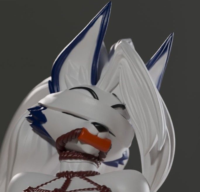 Loona Shibari Statue | Helluva Boss Fan Art by Gibly SFW,NSFW 3d printed statue,3d printed,Helluva Boss Statue,nsfw statue,3d printed figure,Loona Statue