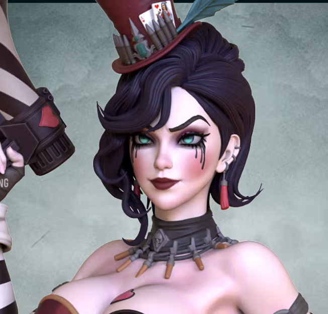 Moxxi Statue | Borderlands Fan Art by OXO3D SFW,NSFW 3d printed statue,3d printed,nsfw statue,3d printed figure,Moxxi Statue,Borderlands Statue