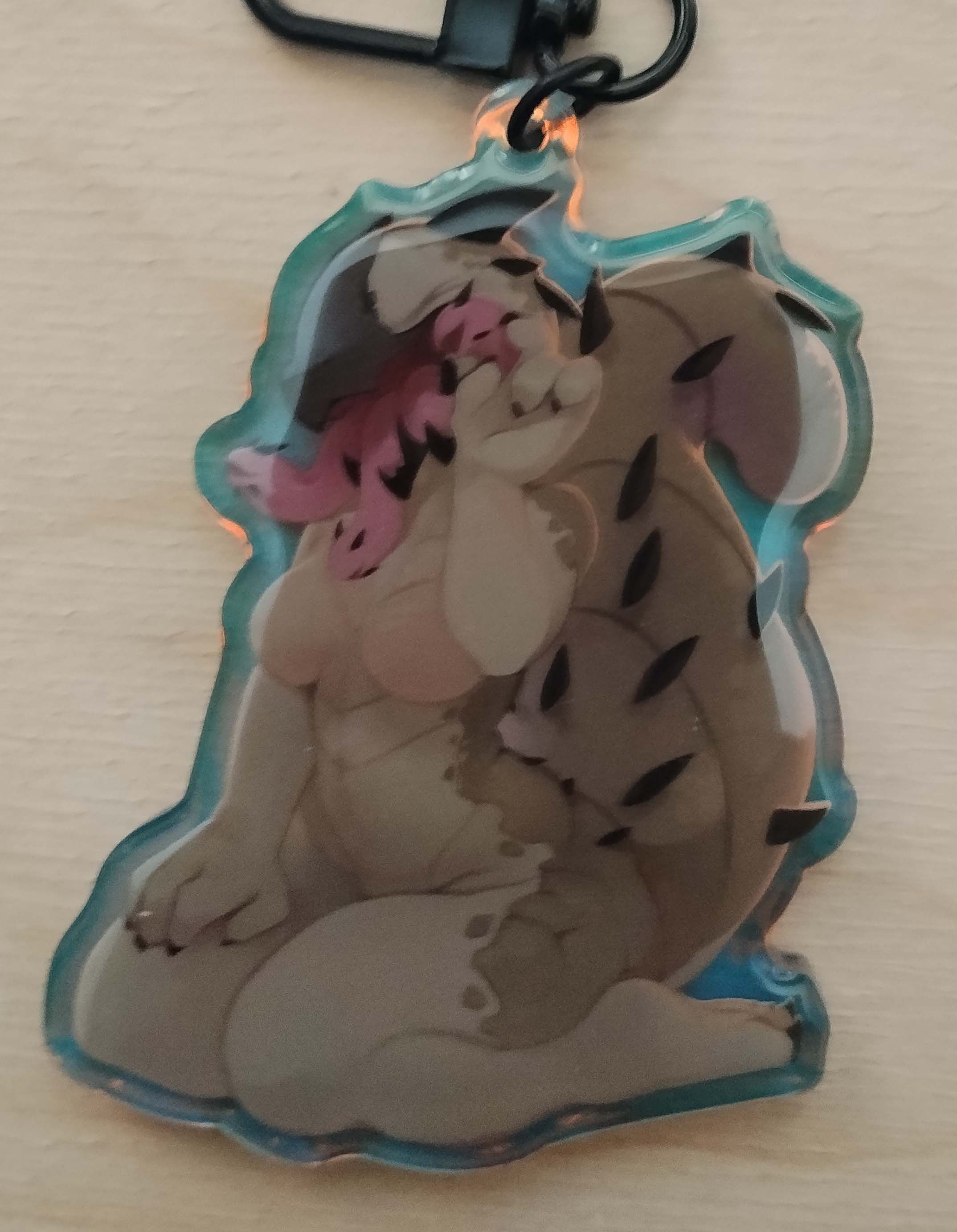 Graboid Furry Girl Keychain | Tremors Acrylic Keychain NSFW Graboid keychain,furry keychain,Tremors keychain,nsfw keychain
