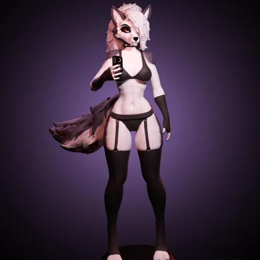 Loona Statue | Helluva Boss Fan Art by Auriel SFW,NSFW null