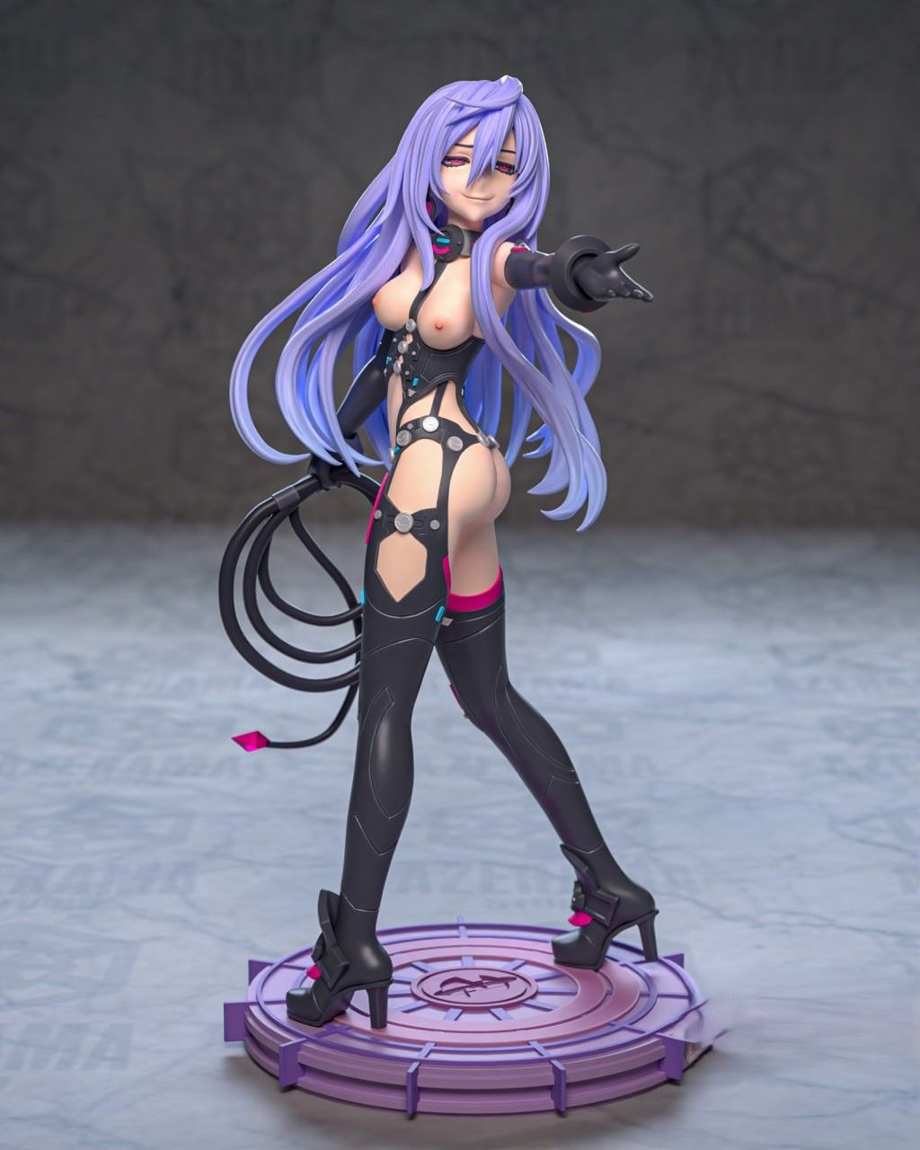 Iris Heart Statue | Hyperdimension Neptunia Fan Art by Azerama SFW,NSFW 3d printed,3d printed statue,nsfw statue,Iris Heart statue,Hyperdimension Neptunia statue