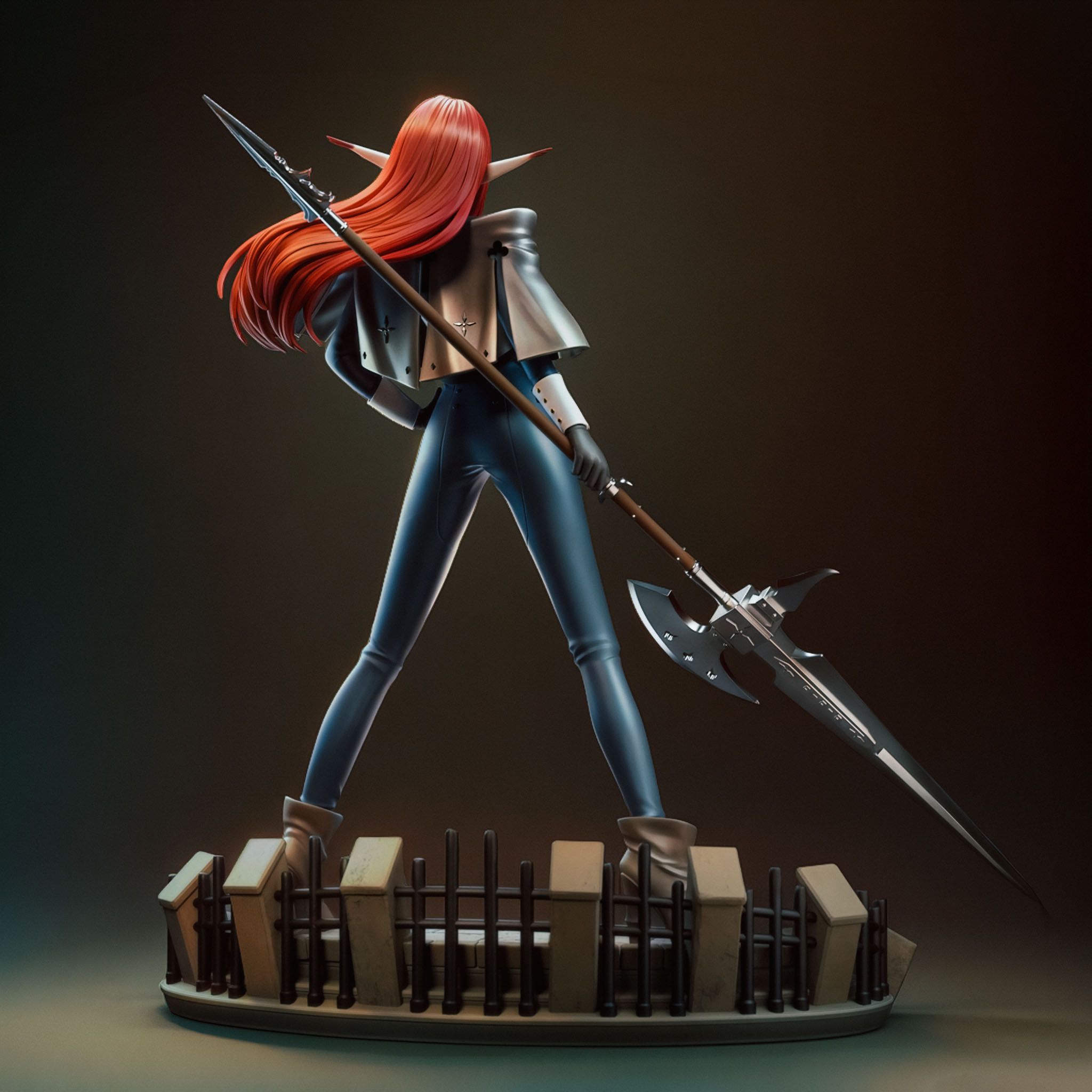 Hulkenberg Statue | Metaphor: ReFantazio Fan Art by Bulkamancer SFW 3d printed statue,3d printed,Hulkenberg Statue,3d printed figure,Metaphor: ReFantazio statue