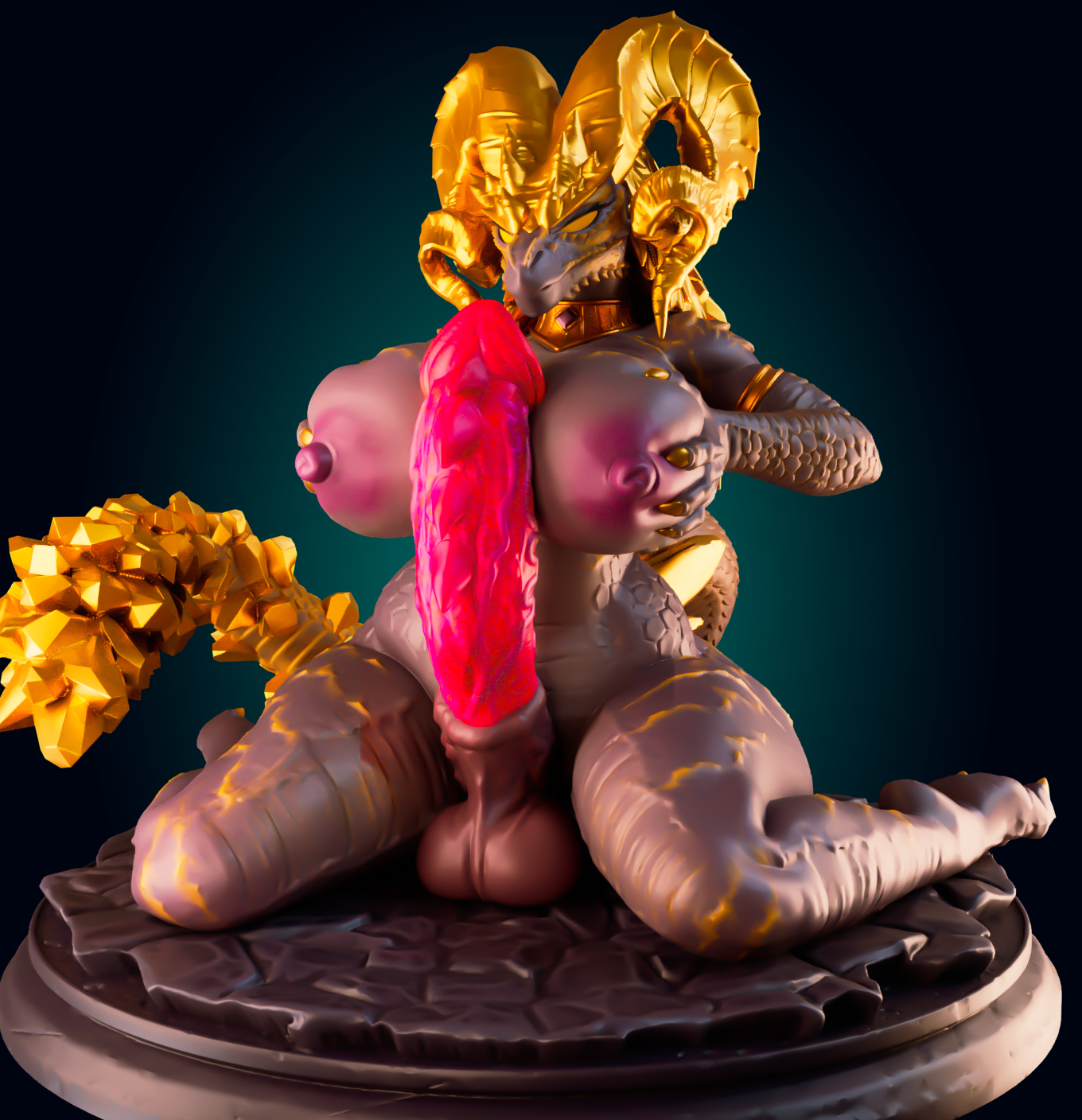 Kulve Taroth Dragon Statue | Monster Hunter Fan Art by Officer Rhu SFW,NSFW,Futa 3d printed statue,3d printed,3d printed figure,Kulve Taroth Statue,Monster Hunter Statue,futa statue,futa figurines,futanari figurines,futanari statue,nsfw statue,furry statue