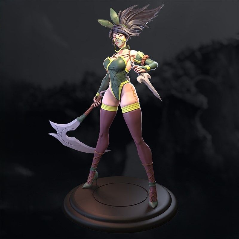 Akali Bunny Statue | League of Legends Fan Art by Azerama SFW,NSFW 3d printed,3d printed statue,nsfw statue,Akali Bunny statue,league of legends statue