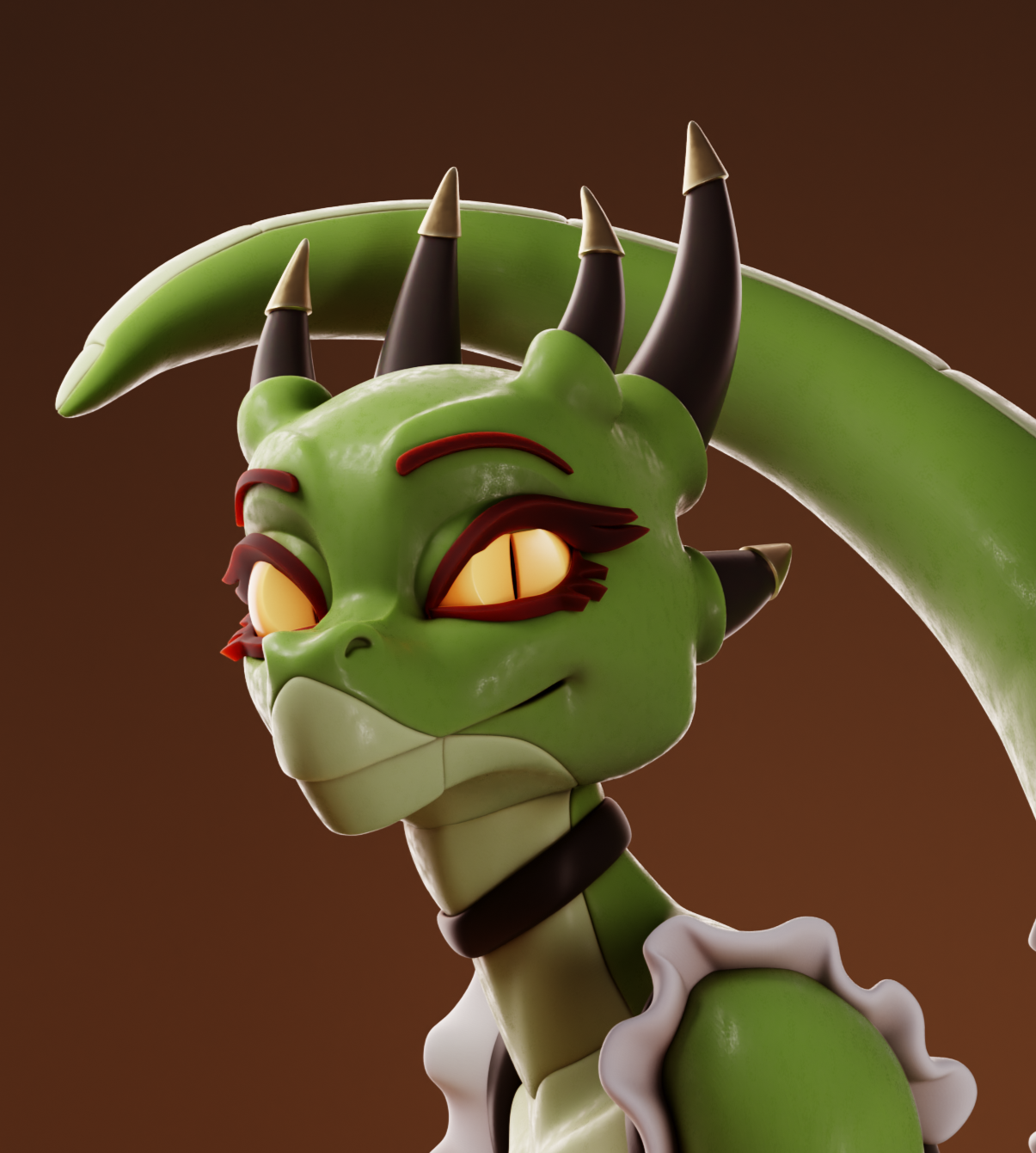 The Lusty Argonian v2 Maid Statue | Original Fan Art by Gray World NSFW 3d printed statue,3d printed,Argonian Maid Statue,dragon statue,nsfw statue,3d printed figure