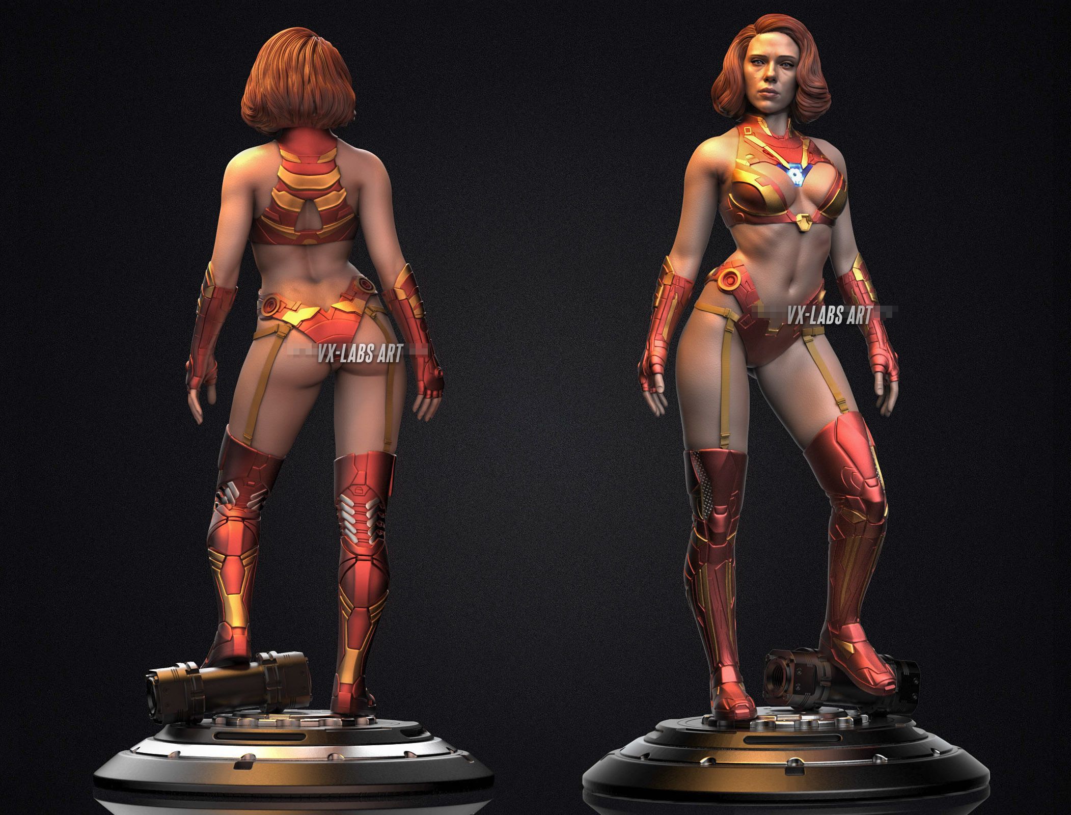Iron Widow Statue | Marvel Fan Art by VX-Labs SFW null