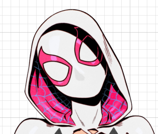 Spider Gwen Mask Futa Sticker | Marvel Futanari Stickers Ecchi Cartoon Futa futa sticker,stickers,Spider Gwen sticker,Marvel sticker