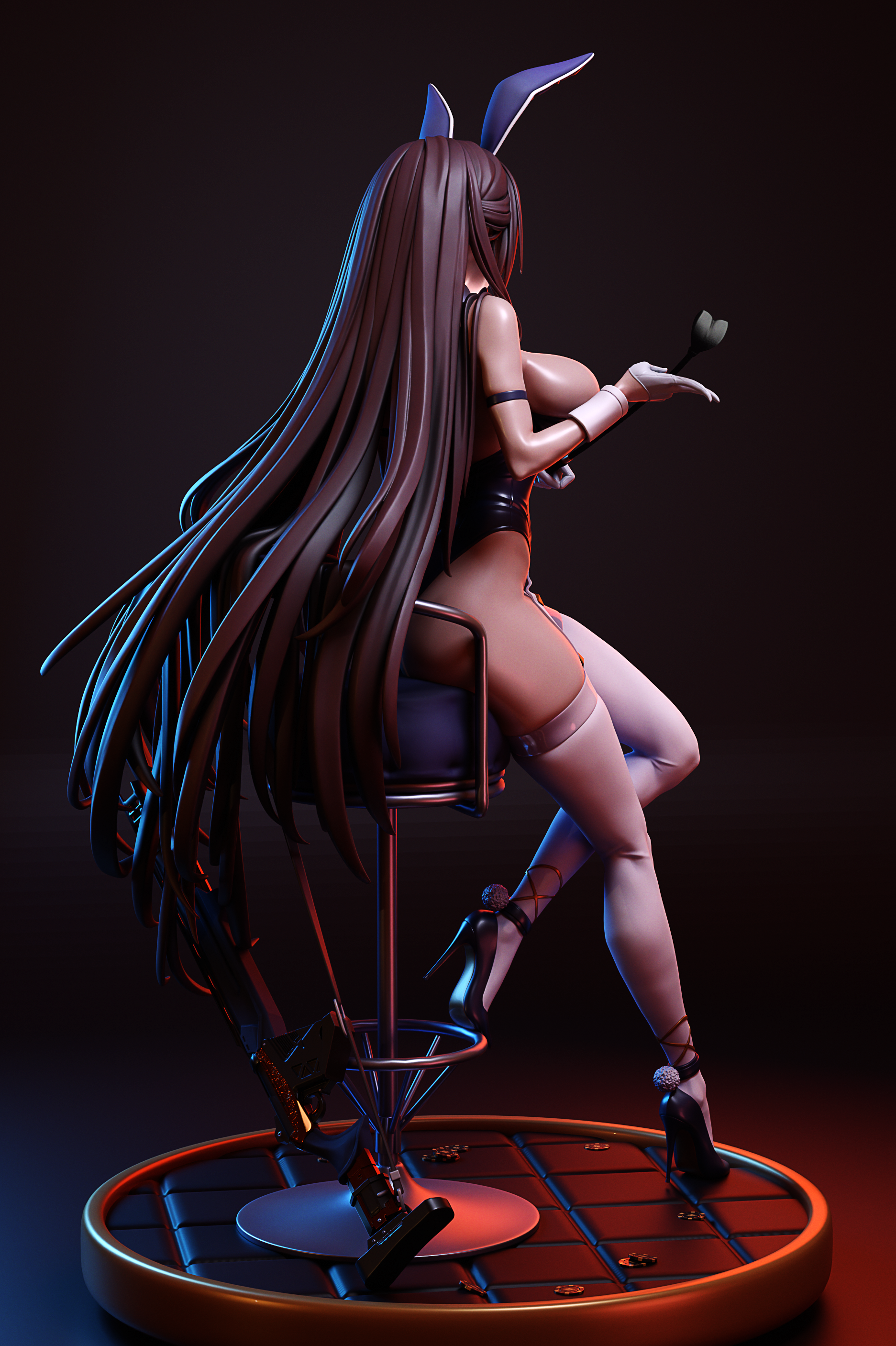 Marciana Bunny Statue | NIKKE Fan Art by kurufigure SFW 3d printed statue,Marciana Bunny statue,NIKKE,3d printed figure,3d printed