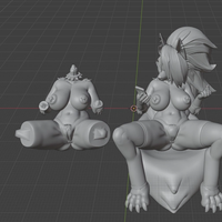 Statue Loona NSFW | Helluva Boss Fan art par GeneralButa SFW,NSFW 3d printed statue,3d printed,nsfw statue,Loona Statue,3d printed figure,furry statue,Helluva Boss