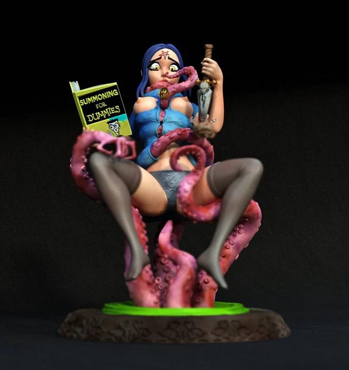 Raven BDSM Statue | DC Fan Art by Exclusive3dprints NSFW null