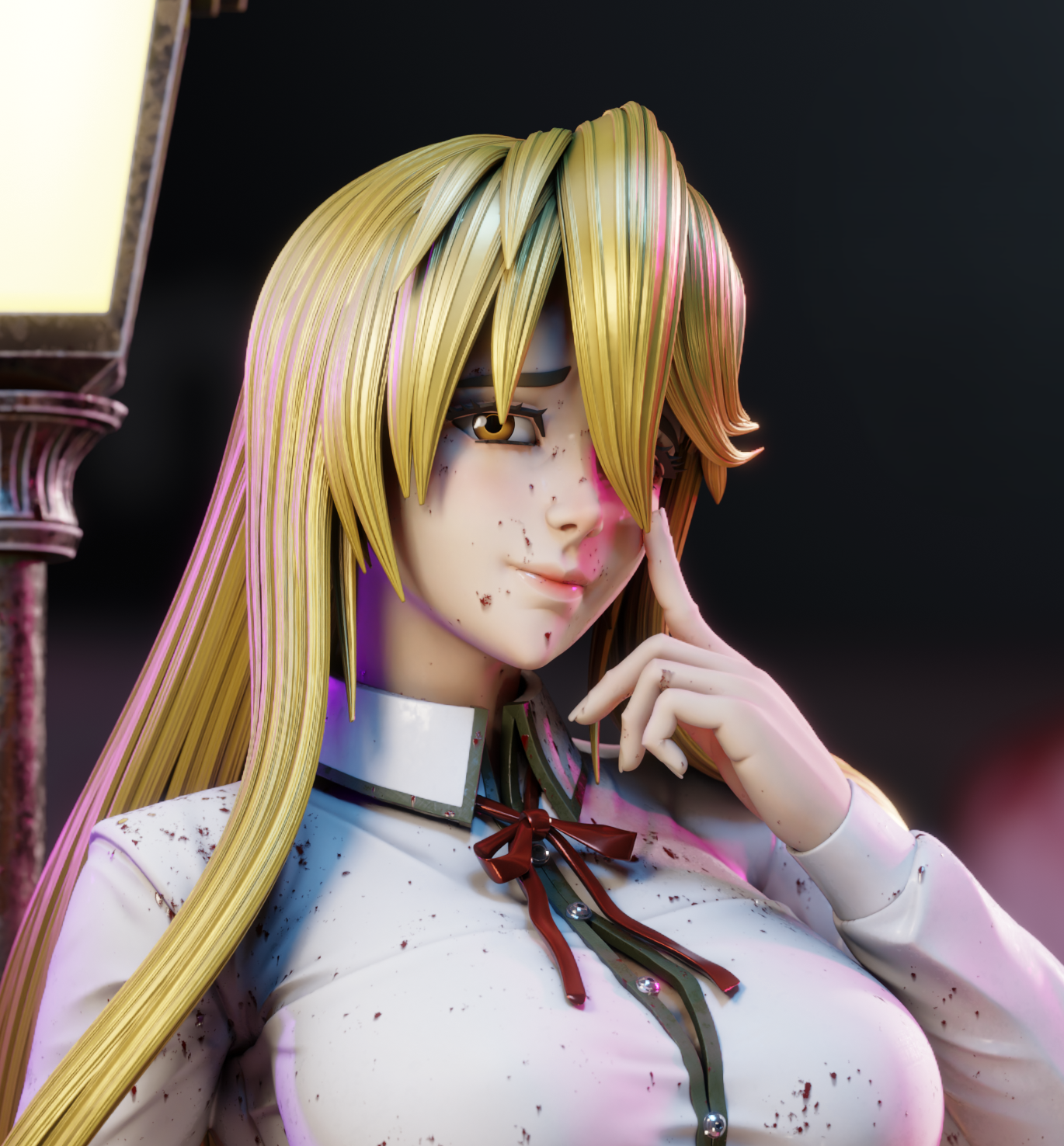 Shizuka Marikawa Statue | Highschool of the Dead Fan Art by 3Dmoonn SFW,NSFW 3d printed,3d printed statue,Shizuka Marikawa Statue,Highschool of the Dead statue,nsfw statue