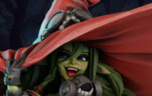 Goblin Witch Nimue Miniature | DnD Fan Art by Gaz Minis SFW,NSFW 3d printed,miniature,dnd miniature,Goblin Witch Nimue,3d printed miniature,nsfw miniature