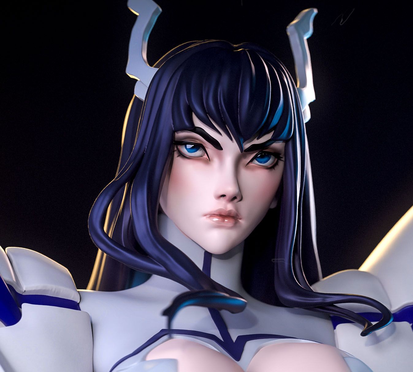 Satsuki Kiryuin Statue | Kill la Kill Fan Art by Nympha3D SFW,NSFW 3d printed statue,nsfw statue,Satsuki Kiryuin statue,Kill la Kill statue,3d printed figure,3d printed