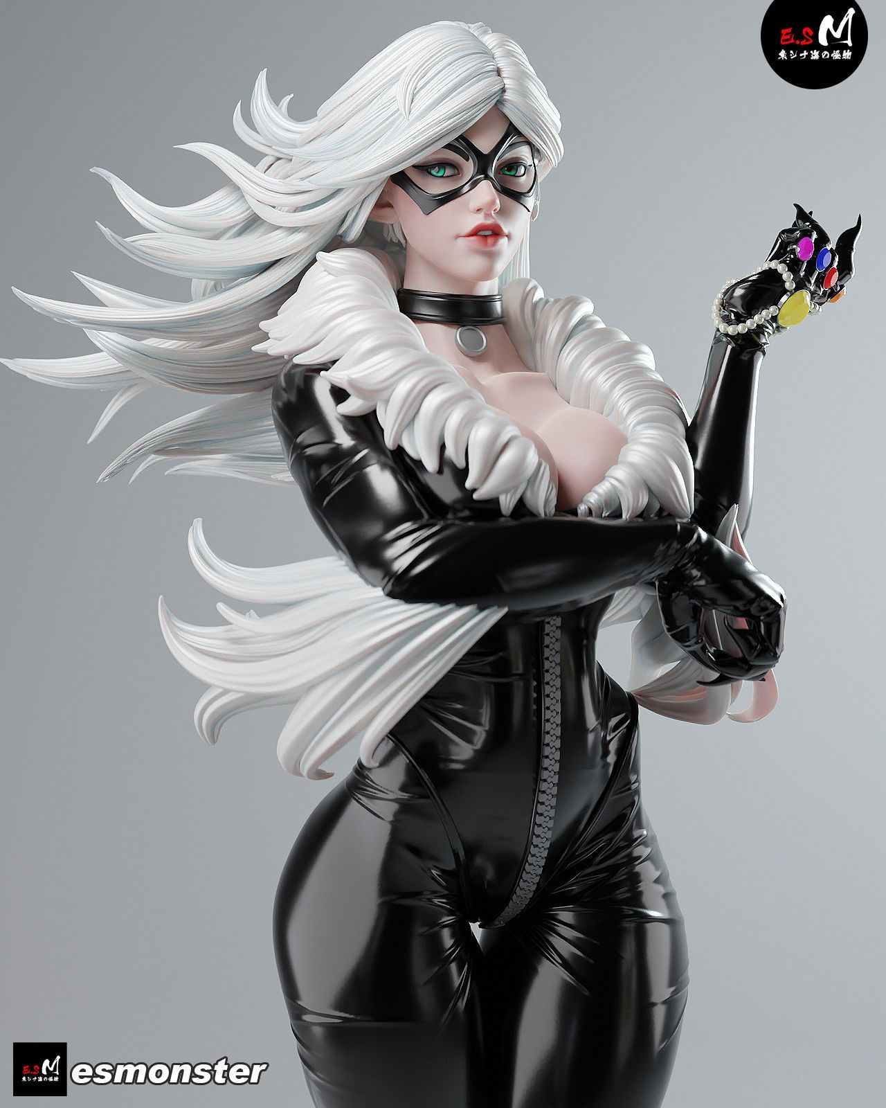 Felicia Hardy Statue | Marvel Fan Art by E.S Monster image