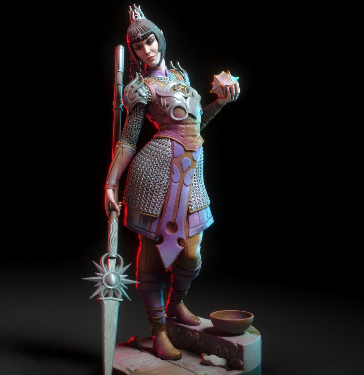 Figura Shadowheart | Baldur's Gate 3 Fanart autorstwa TorridaMinis SFW,NSFW,Futa 3d printed,3d printed statue,nsfw statue,3d printed figure,Baldur's Gate Statue,Shadowheart Statue,futa figurines,futanari figurines,futanari statue,futa statue