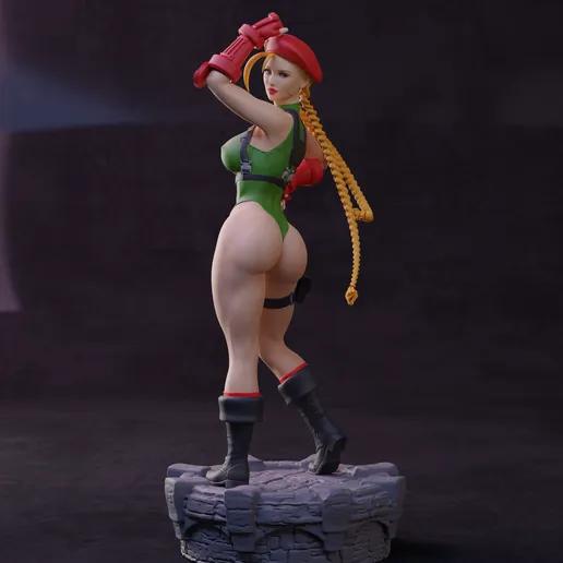 Cammy Statue | Street Fighter Fan Art by Abe3D SFW,NSFW 3d printed statue,cammy,street fighter,3d printed figure,3d printed,nsfw statue