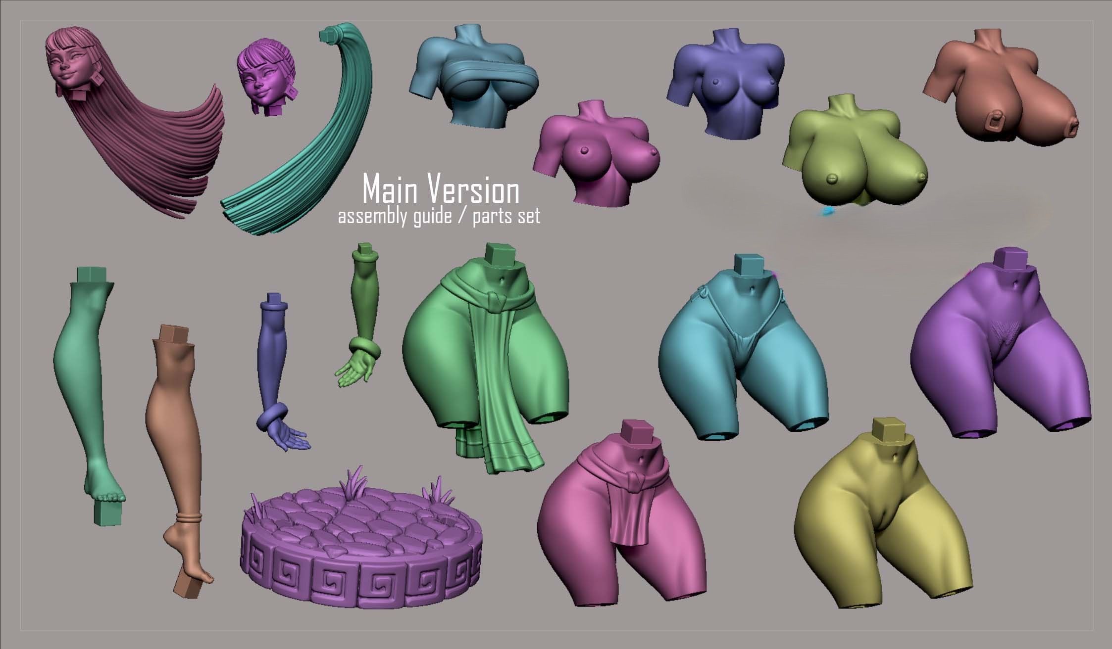 Chel Statue | The Road to Eldorado Fan Art by Digital Dark SFW,NSFW,Futa 3d printed statue,3d printed,nsfw statue,futa statue,3d printed figure,Chel Statue,The Road to Eldorado