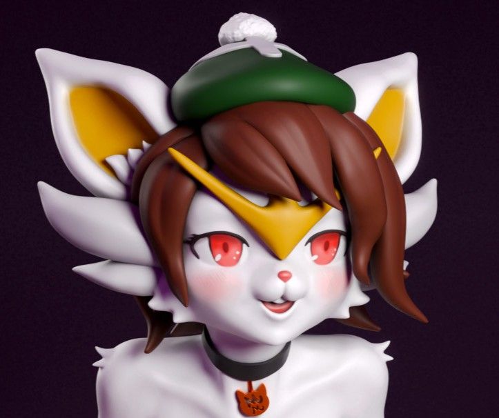 Bunny Gloria Furry Statue | Pokémon Fan Art by mowmaw NSFW,Futa 3d printed,Bunny Gloria statue,futa statue,Pokémon statue,furry statue,nsfw statue,futa figurines,futanari figurines,futanari statue