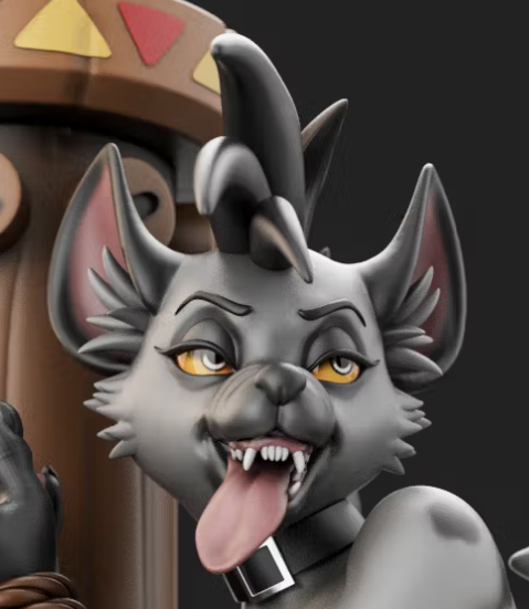 Hyena Statue | The Lion King Fan Art by Anyonensfw SFW,NSFW,Futa furry statue,3d printed,3d printed furry,3d printed nsfw,nsfw statue,Hyena Statue,futa statue
