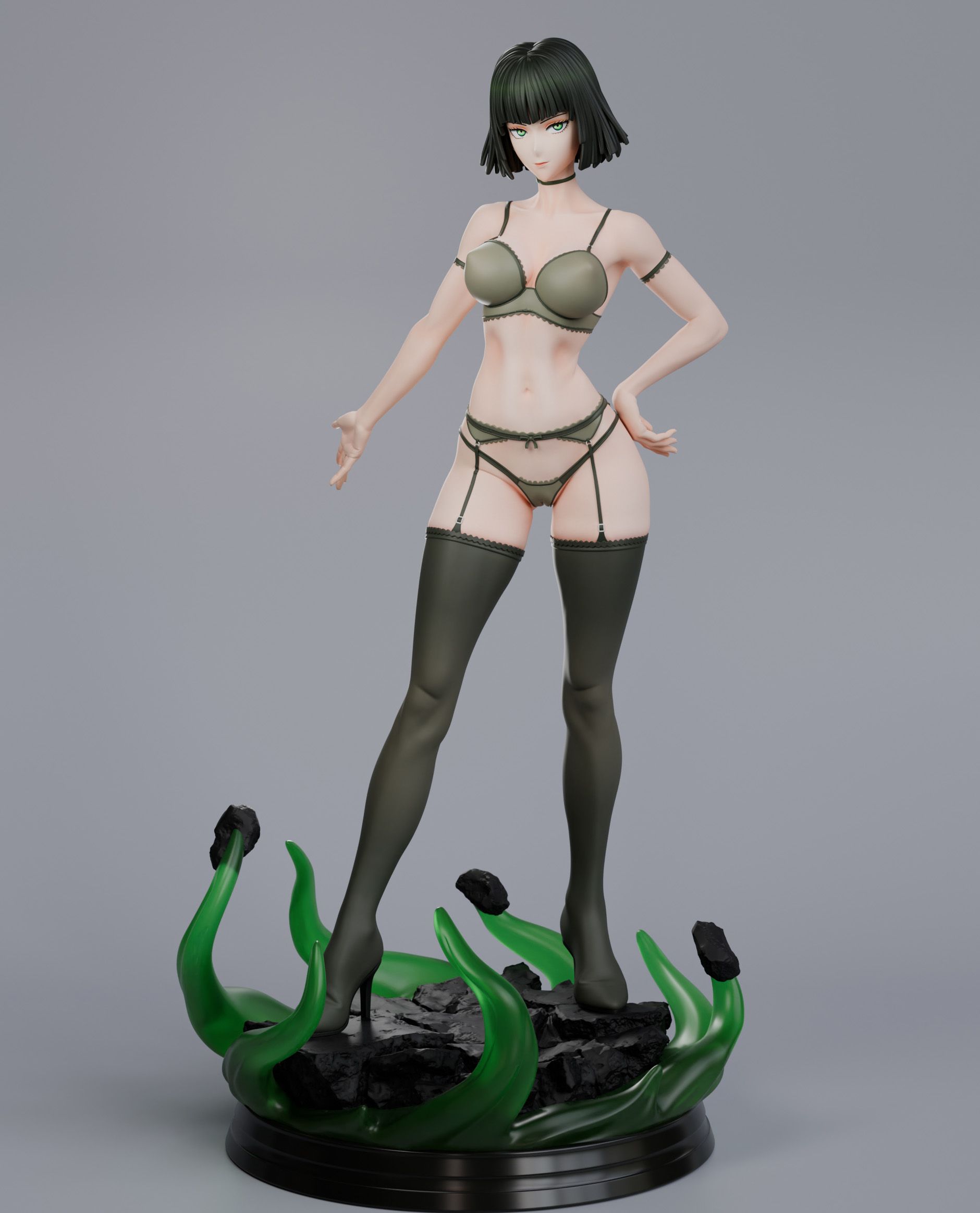 Statue Fubuki | One-Punch Man Fan art par Abe3D SFW,NSFW 3d printed statue,Fubuki Statue,One-Punch Man statue,3d printed figure,3d printed,nsfw statue