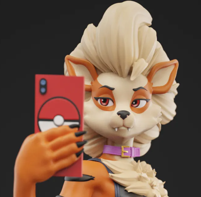 Arcanine Statue | Pokémon Fan Art by Anyonensfw SFW,NSFW,Futa 3d printed,Arcanine Statue,futa statue,pokemon statue,nsfw statue