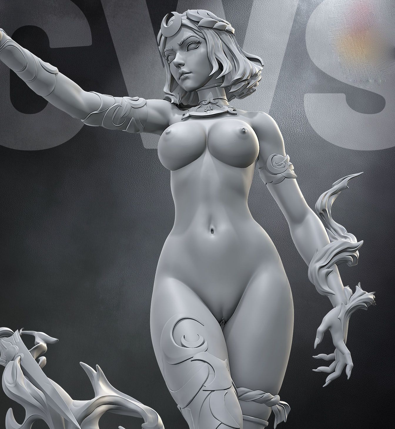 Melinoe Statue | Hades Fan Art by CW Studios SFW,NSFW 3d printed statue,Melinoe statue,3d printed,Hades Statue,3d printed figure,nsfw statue