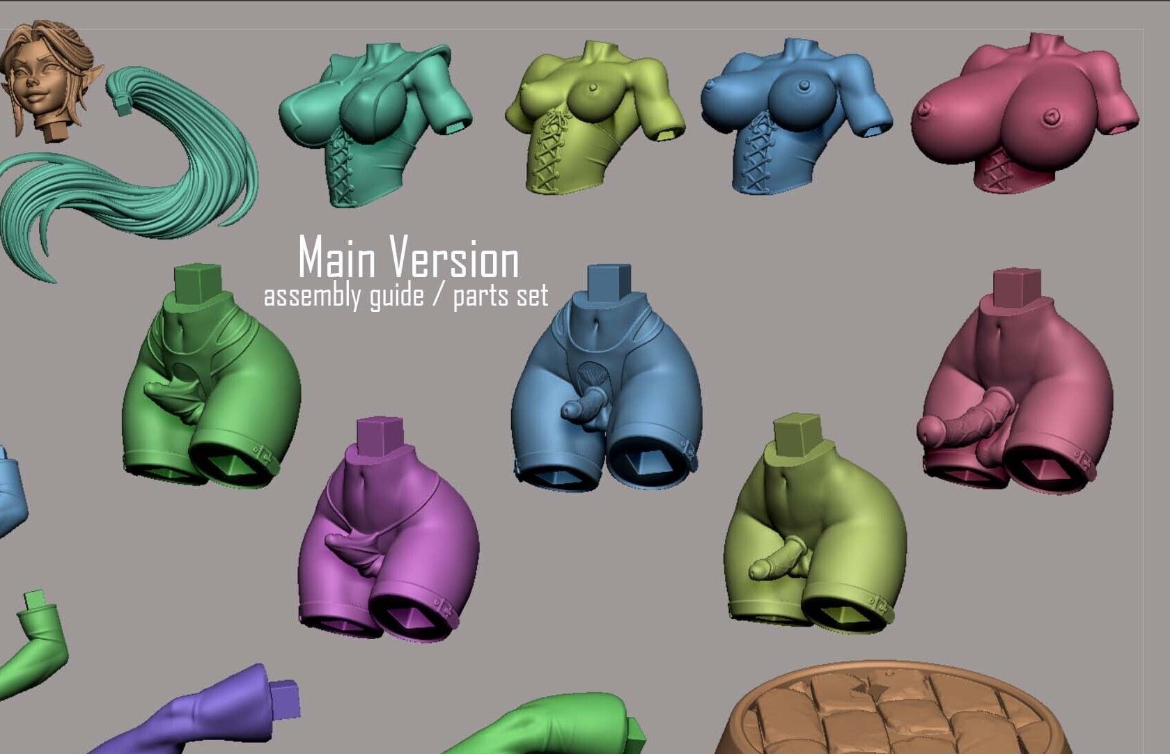 Minthara Statue | Baldur's Gate 3 Fan Art by Digital Dark SFW,NSFW,Futa 3d printed statue,3d printed,nsfw statue,futa statue,3d printed figure,Minthara Statue