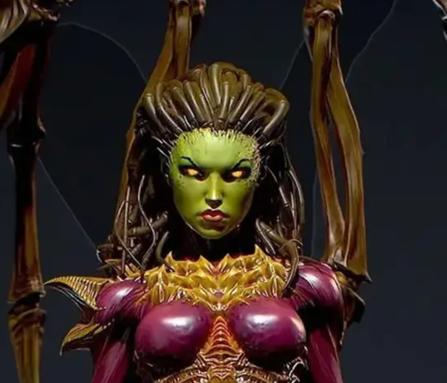 Sarah Kerrigan Statue | StarCraft Fan Art by Yan-H SFW 3d printed statue,3d printed,nsfw statue,3d printed figure,Sarah Kerrigan statue,StarCraft statue