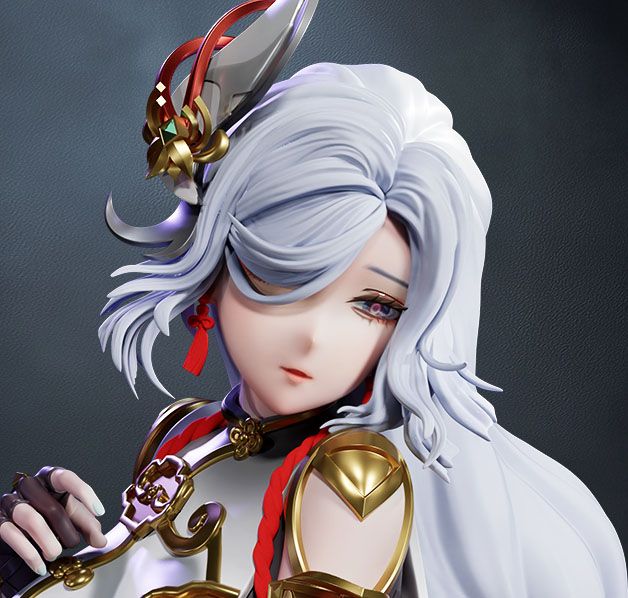 Shenhe Statue | Genshin Impact Fan Art by CW Studios SFW,NSFW 3d printed statue,Shenhe statue,3d printed,Genshin Impact Statue,3d printed figure,nsfw statue
