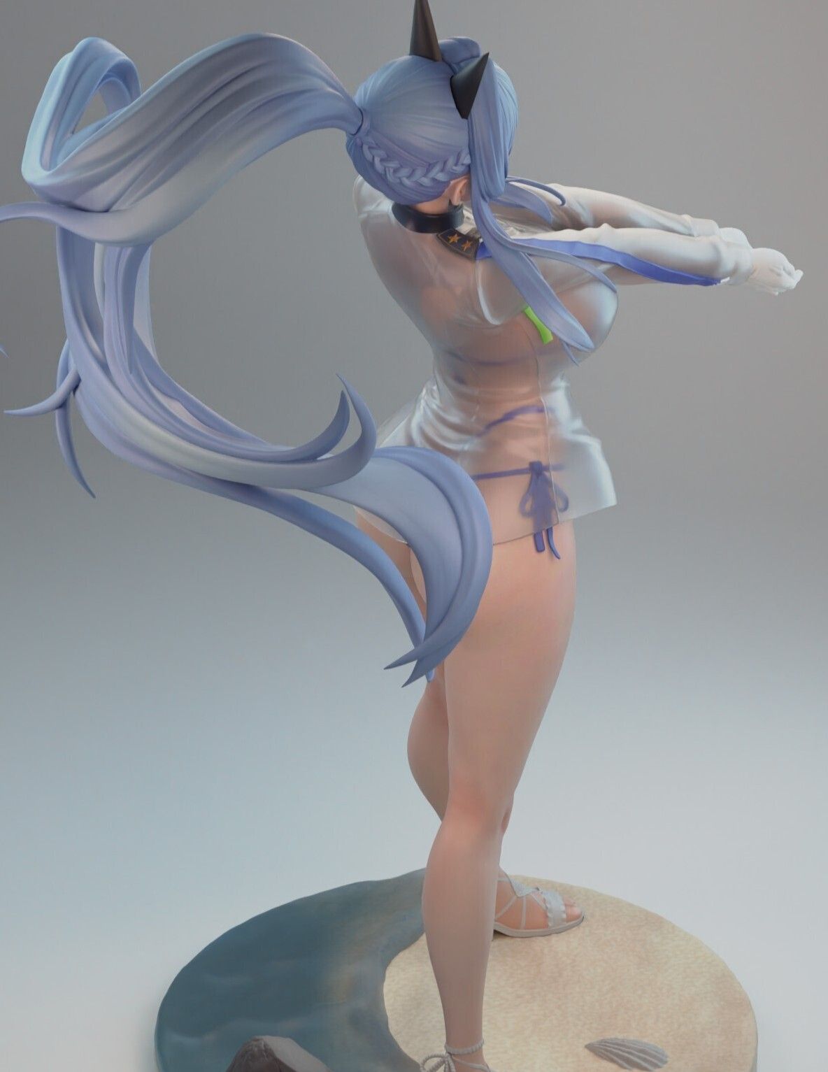 Helm Statue | NIKKE Fan Art by Rubim SFW 3d printed statue,Helm statue,NIKKE,3d printed figure,3d printed