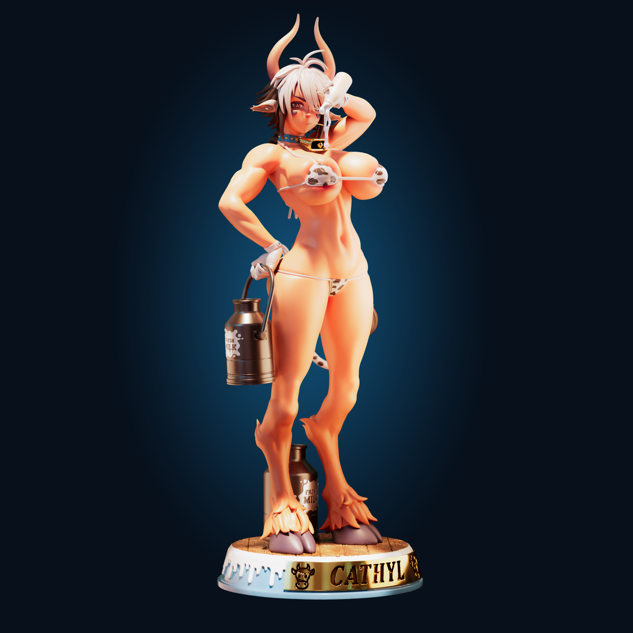 Cathyl Statue | Monster Musume Fan Art by Officer Rhu image