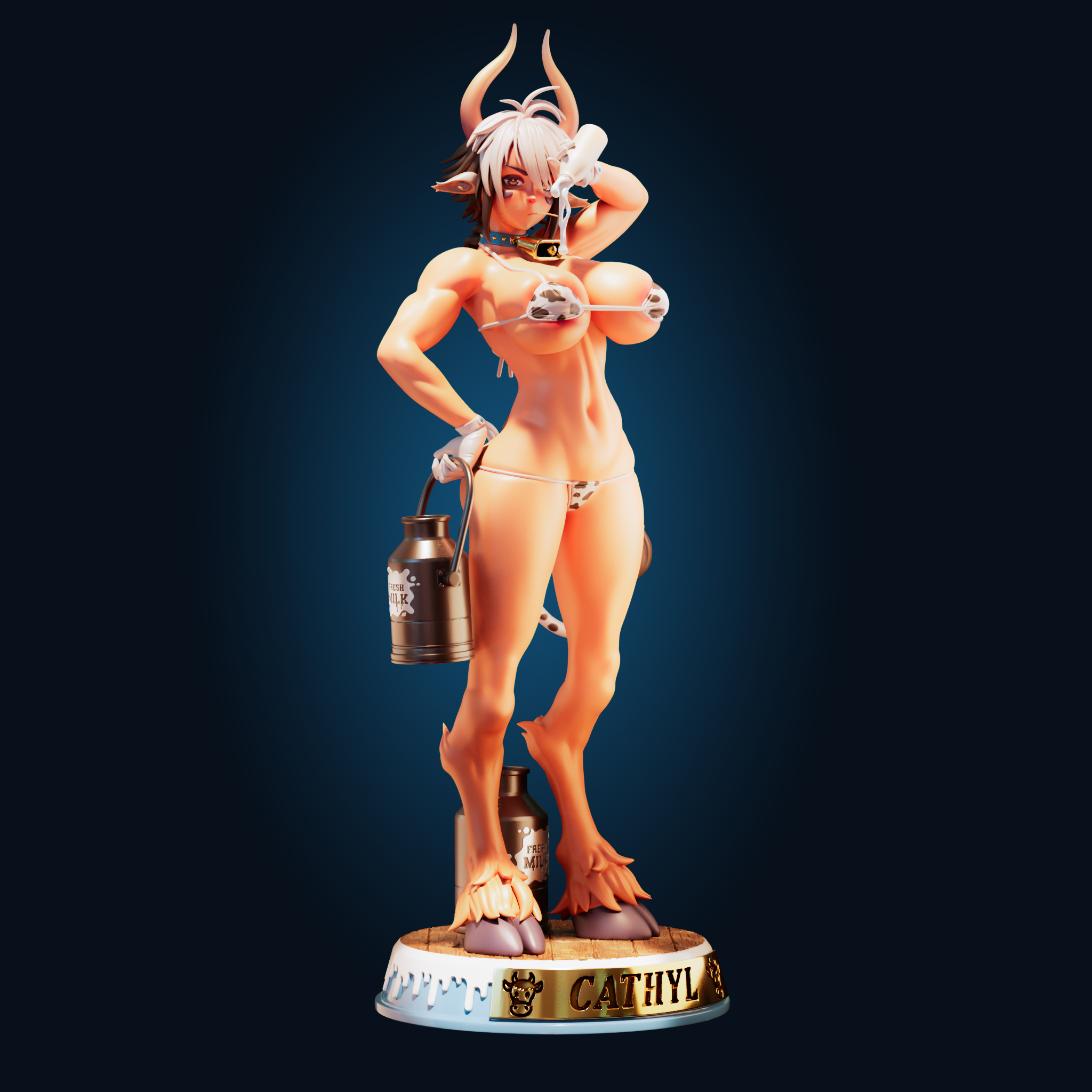 Cathyl Statue | Monster Musume Fan Art by Officer Rhu SFW,NSFW,Futa 3d printed statue,3d printed,nsfw statue,furry statue,futa statue,Cathyl Statue,Monster Musume Statue