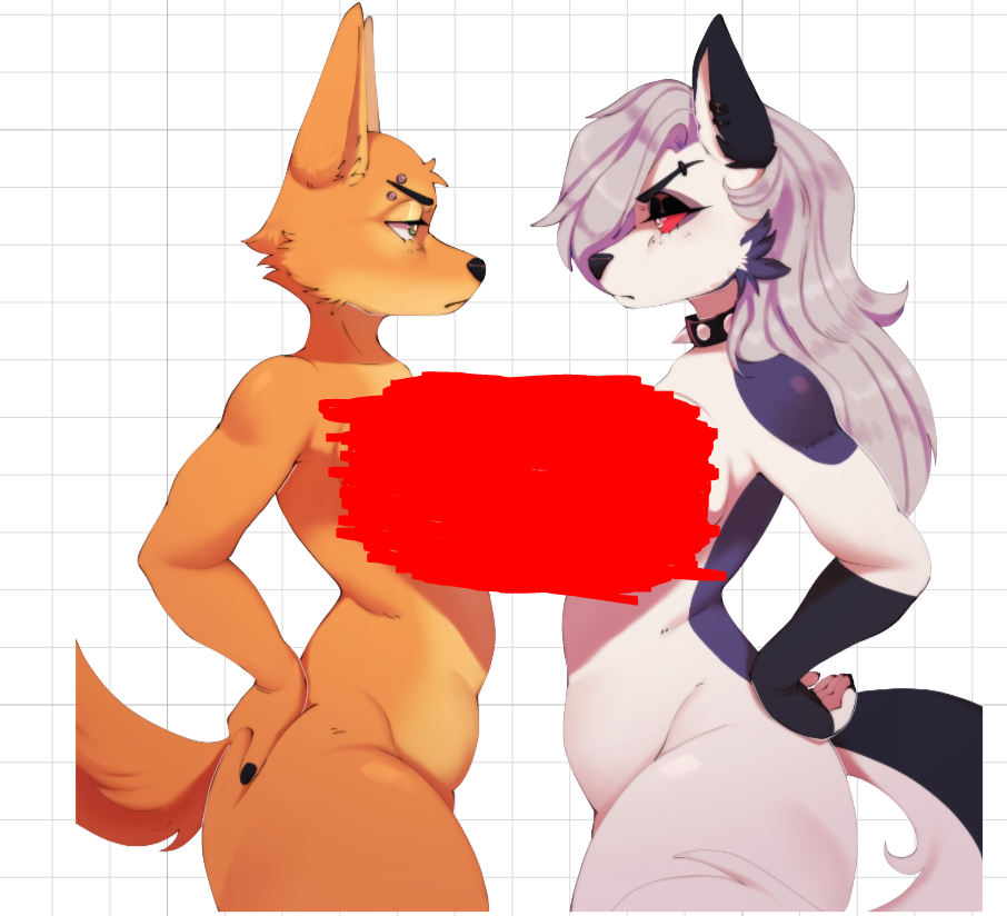 Loona and Diane Foxington Sticker | Helluva Boss Vinyl Sticker NSFW loona nsfw,loona sticker,furry sticker,NSFW stickers,Helluva Boss,diane foxington sticker,diane foxington nsfw,The Bad Guys