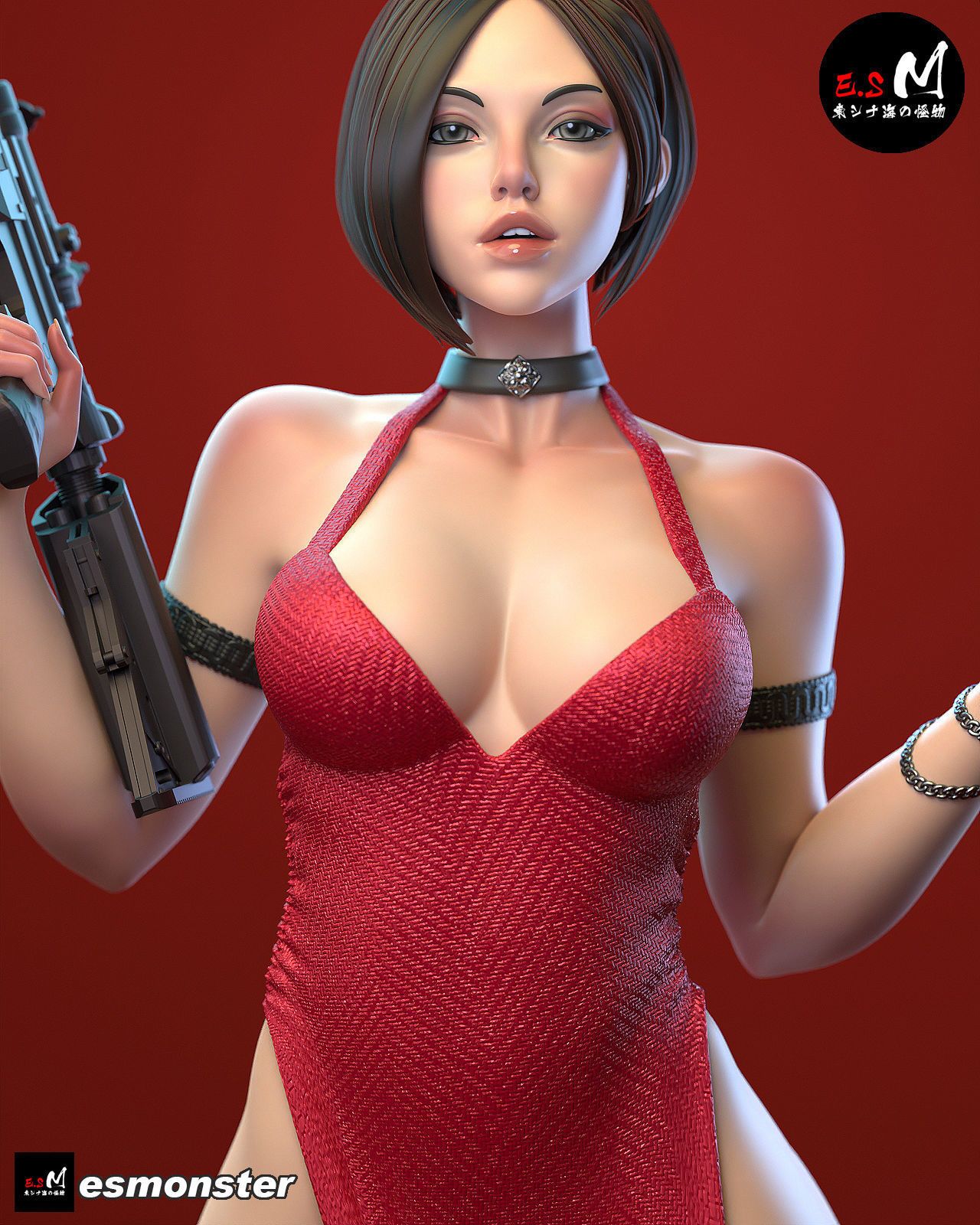 Ada Wang Statue | Resident Evil Fan Art by E.S Monster SFW,NSFW null