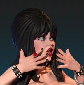 Elvira Statue | Mistress of the Dark Fan Art by Texelion SFW,NSFW null
