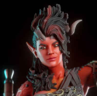 Karlach Statue | Baldur's Gate 3 Fan Art by TorridaMinis SFW,NSFW,Futa 3d printed,3d printed statue,nsfw statue,3d printed figure,Baldur's Gate Statue,Karlach Statue,futa figurines,futanari figurines,futanari statue,futa statue