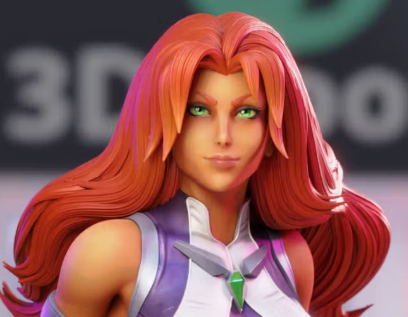 Starfire Statue | DC Fan Art by 3Dmoonn SFW,NSFW 3d printed statue,3d printed,nsfw statue,3d printed figure,Starfire Statue,DC Statue