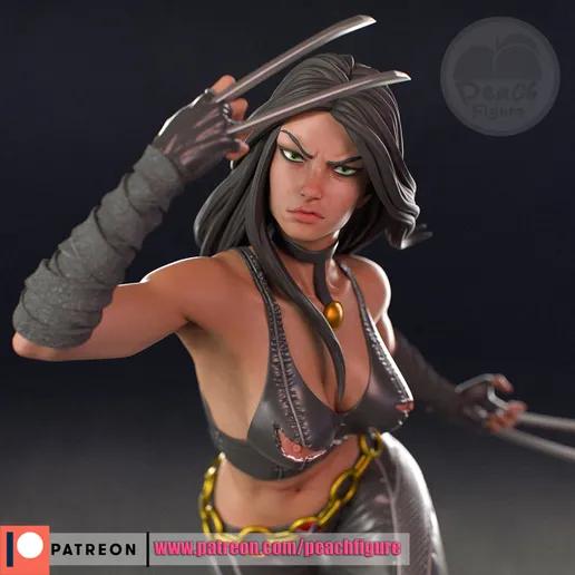 X-23 Statue | Marvel Fan Art by PEACHFIGURE SFW,NSFW 3d printed statue,3d printed,nsfw statue,3d printed figure,X-23 Statue,Marvel