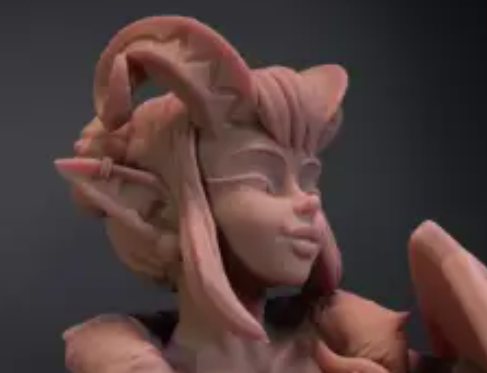 Fire Dancer Tiefling Miniature | DnD Fan Art by Jigglystix SFW 3d printed,miniature,dnd miniature,Fire Dancer Tiefling,3d printed miniature