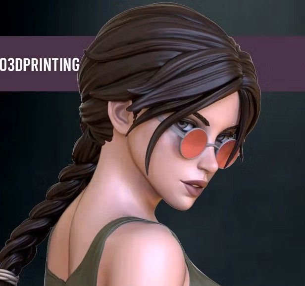 Lara Croft Statue | Tomb Raider Fan Art by OXO3D SFW,NSFW null