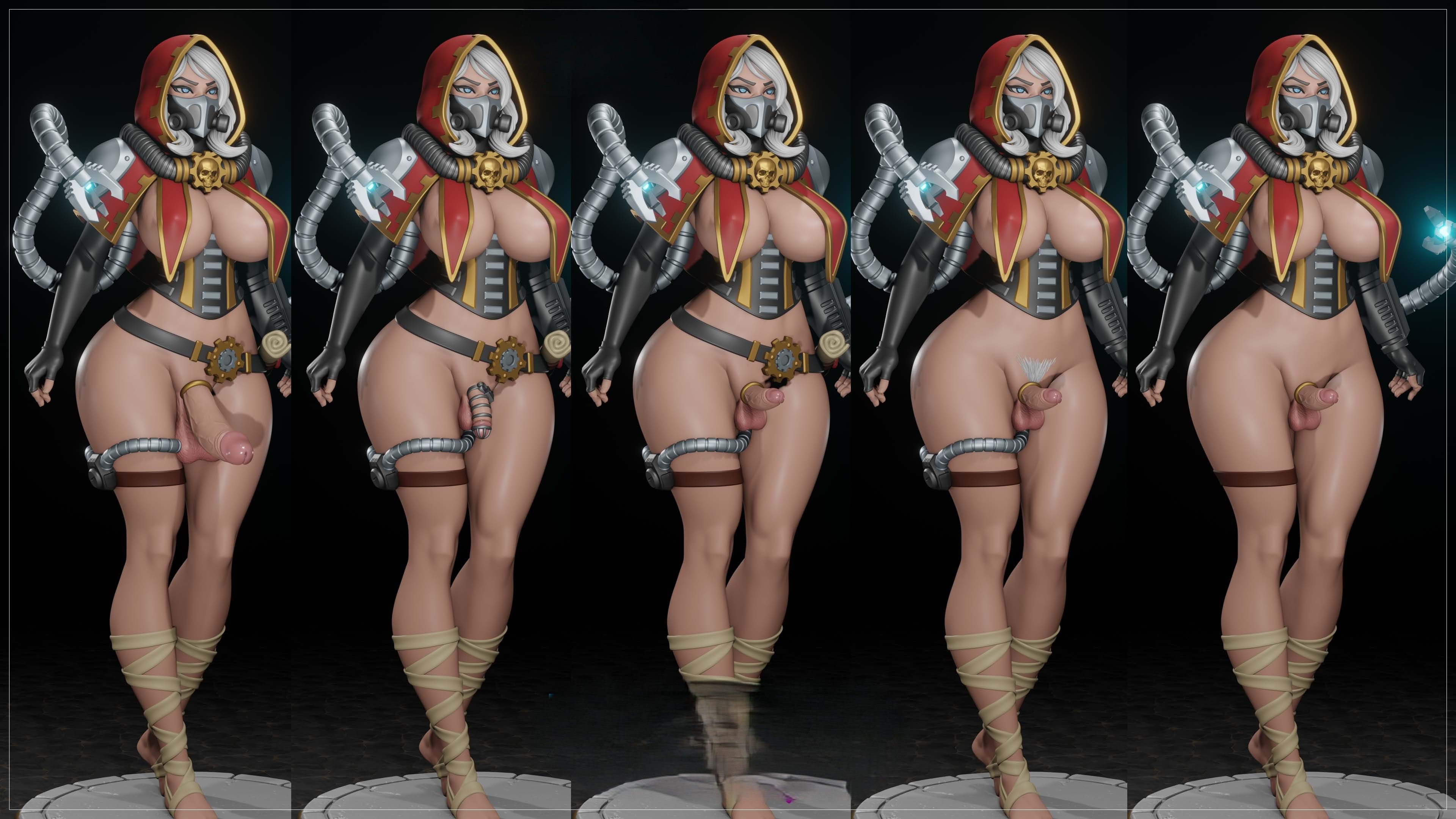 Statue Female Tech Priest | 40k Fan art par Digital Dark SFW,NSFW,Futa futa statue,3d printed,nsfw statue,Female Tech Priest Statue,3d printed figure,3d printed,Warhammer 40k Statue,futa figurines,futanari figurines,futanari statue