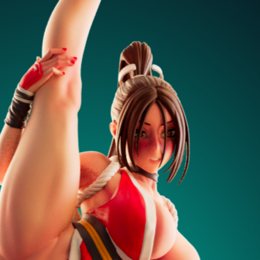 Statua Mai Shiranui | The King of Fighters Fan art di Officer Rhu SFW,NSFW,Futa 3d printed statue,3d printed,3d printed figure,Mai Shiranui Statue,The King of Fighters Statue,futa statue,nsfw statue