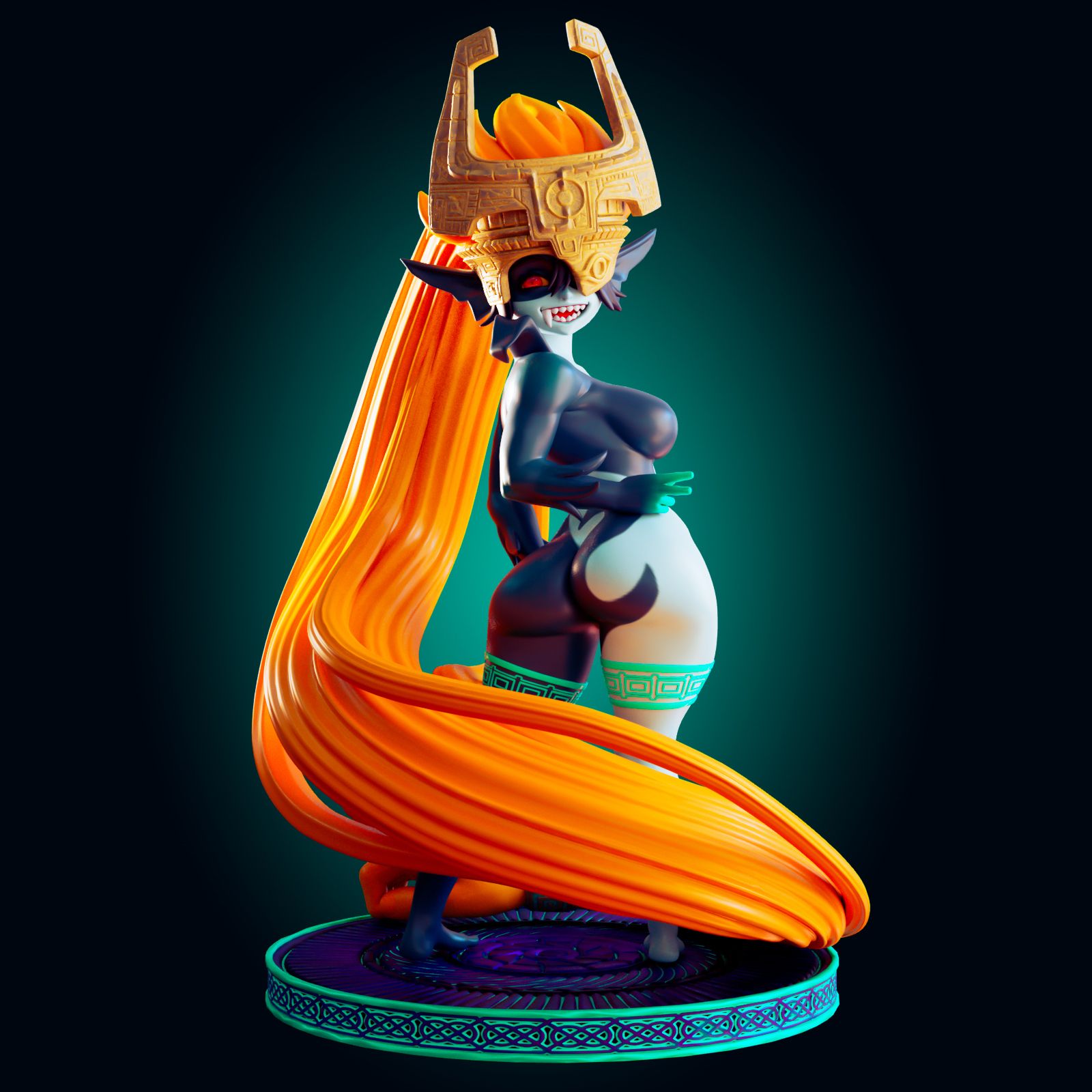 Midna Statue | The Legend of Zelda Fan Art by Officer Rhu SFW,NSFW,Futa 3d printed,Princess Zelda statue,The Legend of Zelda statue,3d printed figure,nsfw statue,futa statue